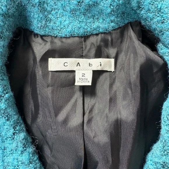 CAbi Teal Wool Blazer - Picture 3 of 4